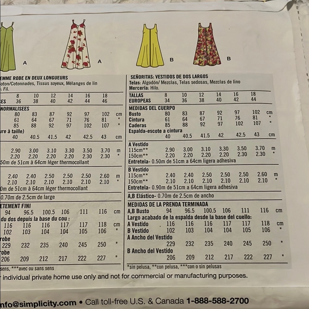 Simplicity Easy Dress Pattern - Picture 7 of 8